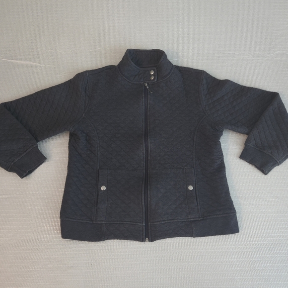 Style & Co. Sweaters - Style & Co Women's Ladies Size L large Long Sleeve Zip Up Sweater CUTE!!!!